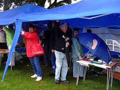 CDRA tent collapsing